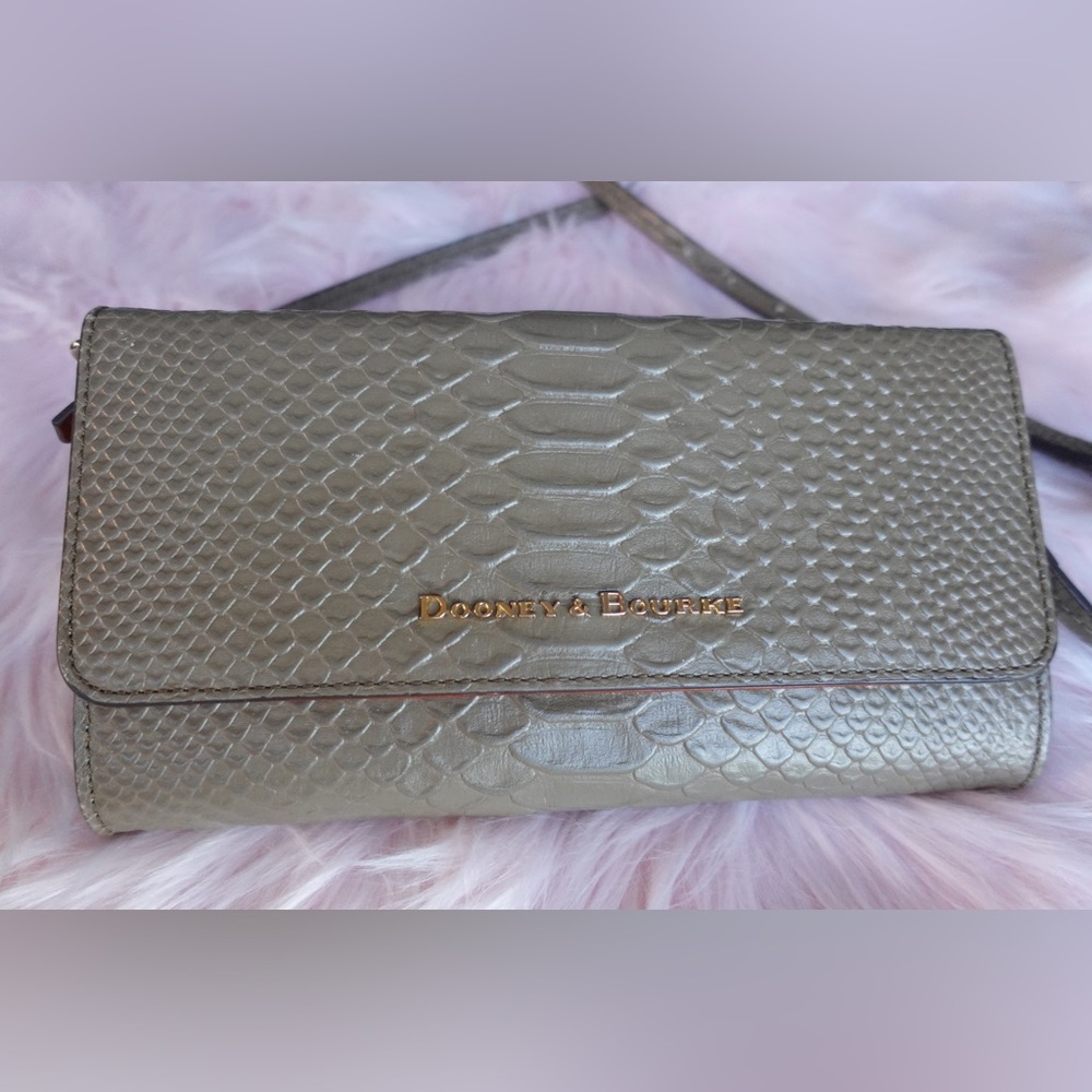 Dooney & Bourke Faux Snake Skin Cross Body